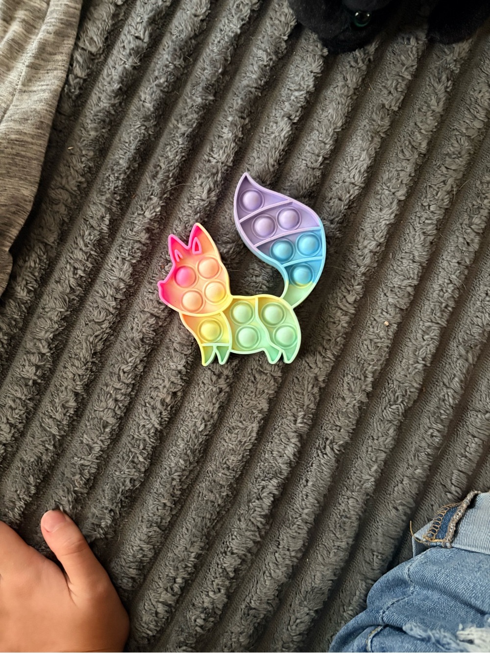 Rainbow Fox Silicone Pop-It Toy for Kids